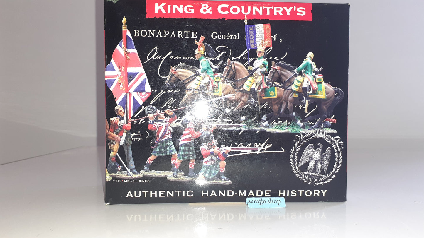 King and country Na86 Scots Greys Slashing 2006 Napoleonic Waterloo box S772