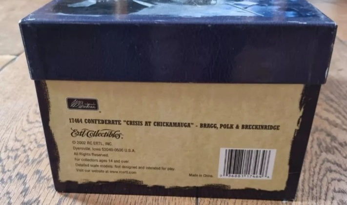 Britains 17464 2003 acw Confederate Crisis At Chickamauga Bragg Polk boxed S7