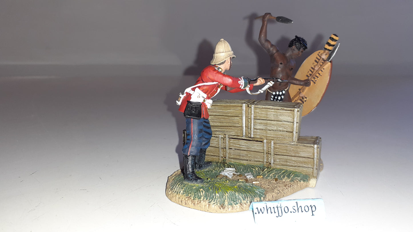 Britains 20084 Zulu wars Warrior Twilight Only300 Made 24th 1:32 2011 boxd S5110