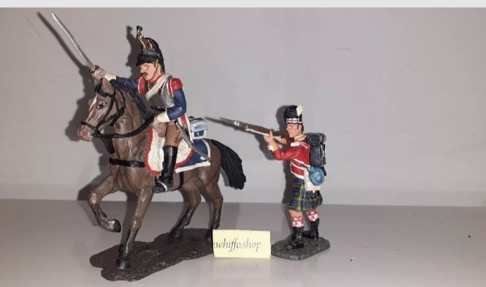 Britains 17257 Cuiraissier Versus 92nd Highlander Waterloo 2001 boxed S8