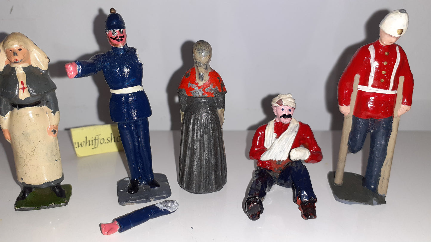 Britains Johillco Various Nurse Medical 24th Zulu Casualties 1:32 No box B2
