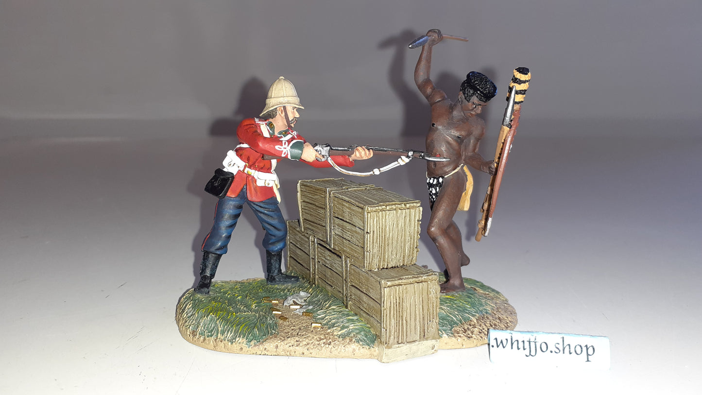 Britains 20084 Zulu wars Warrior Twilight Only300 Made 24th 1:32 2011 boxd S5110
