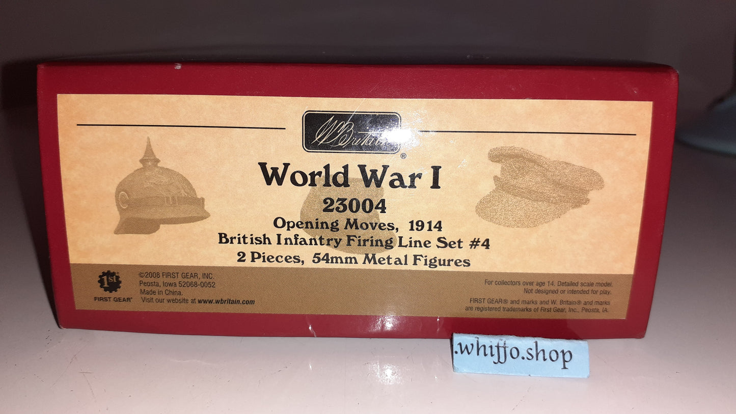 Britains ww1 23004 2008 British infantry Firing Line Only 500 Made metal box s8