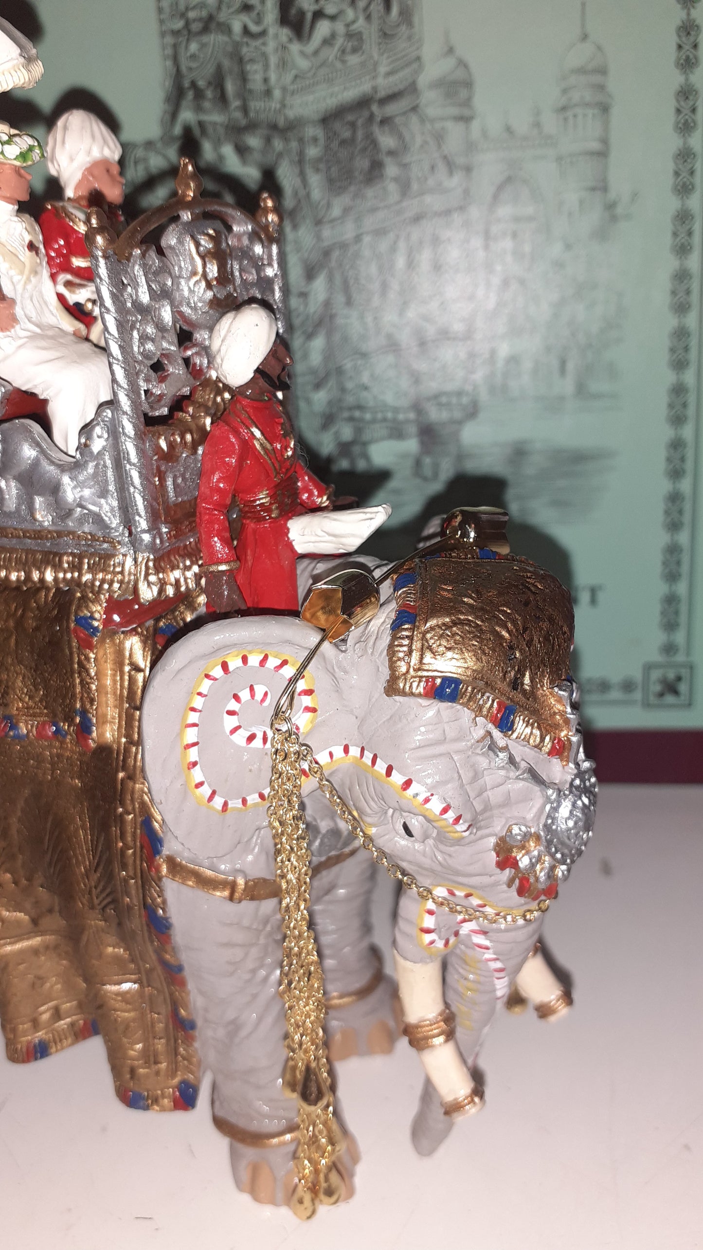 Britains 08956 Duke Connaught Indian State Elephant Durbar 1:32 metal boxd S3
