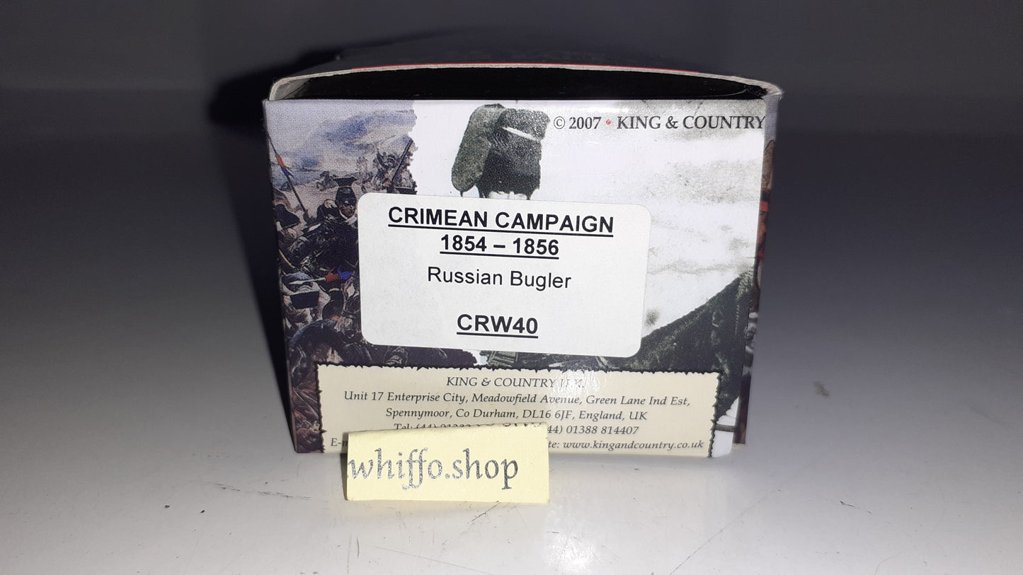 King and country Crw40 Crimean War Russian Bugler 2010 boxed 1:30 Rb23