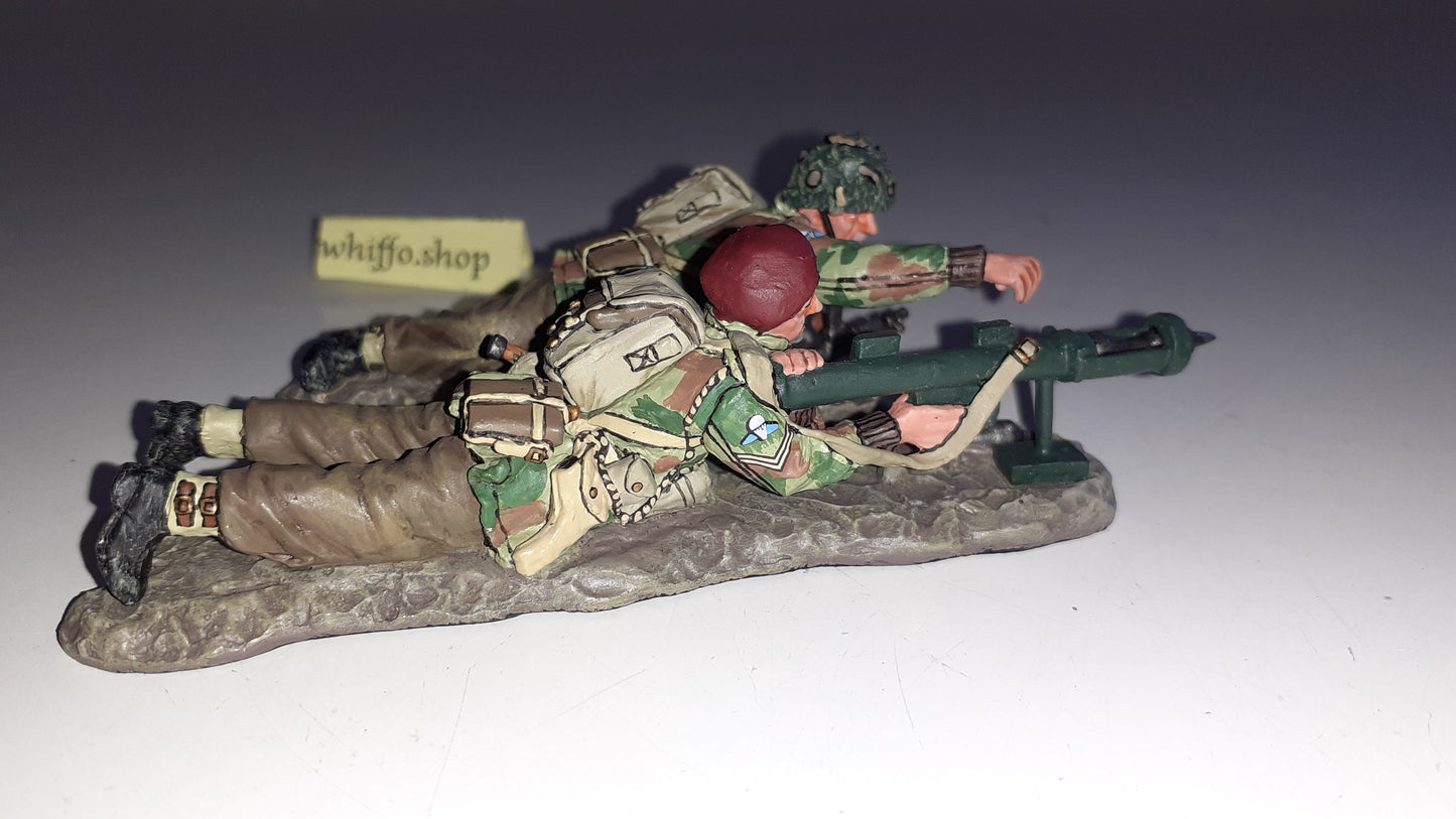King and country Ww2 Mg018 Paras Piat Gun Arnhem 2010 boxed 1:30 S546