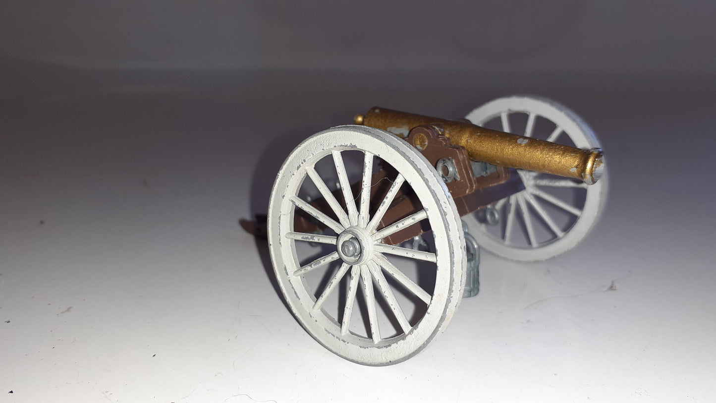 Britains deetail acw Wild West cannon missing tow hook 1970s 1:32 b25