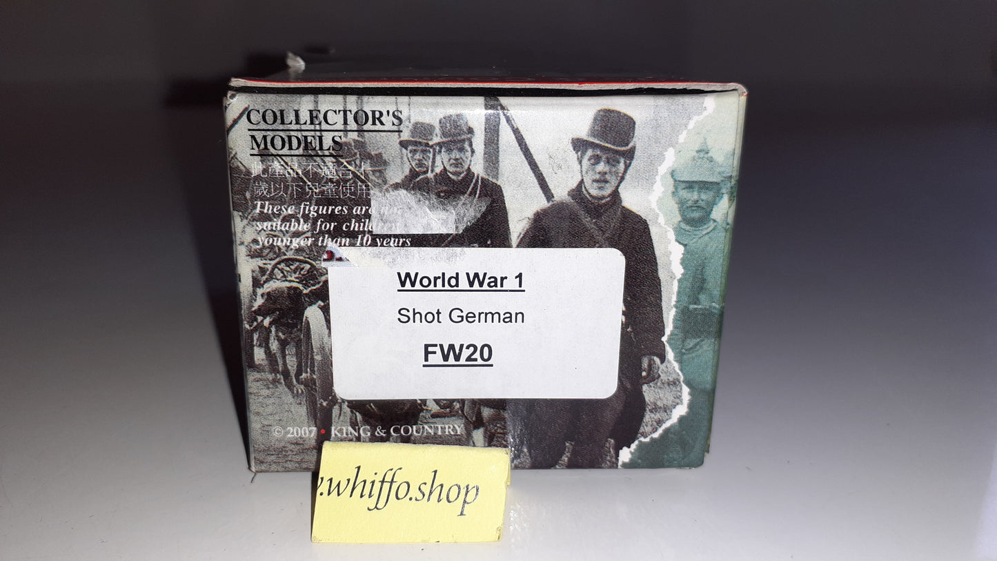 King and country Ww1 Fw20 German 13th Bavarian casualty 2007 boxed 1:30 W16