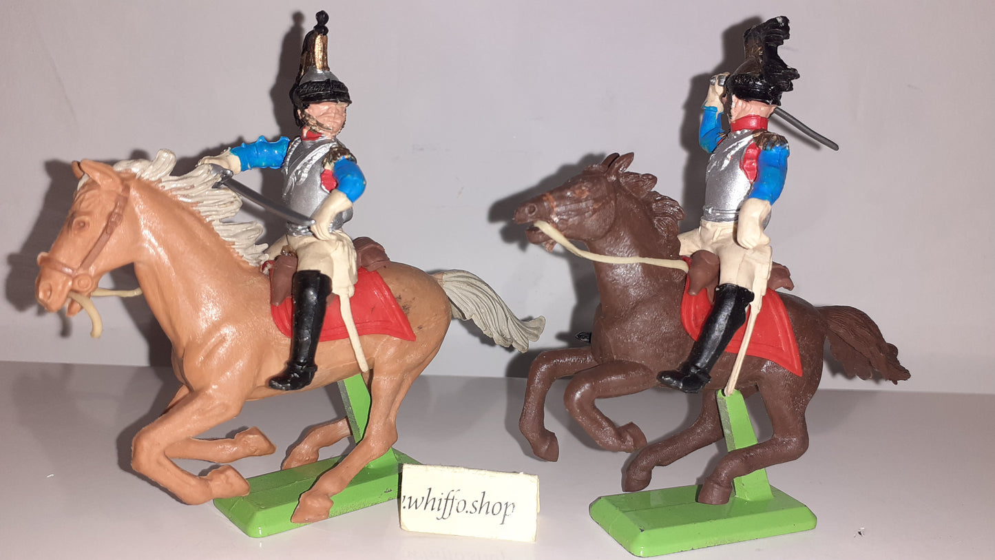 Britains deetail Waterloo French Cuiraissier Cavalry 1970s Made England 1:32 B2