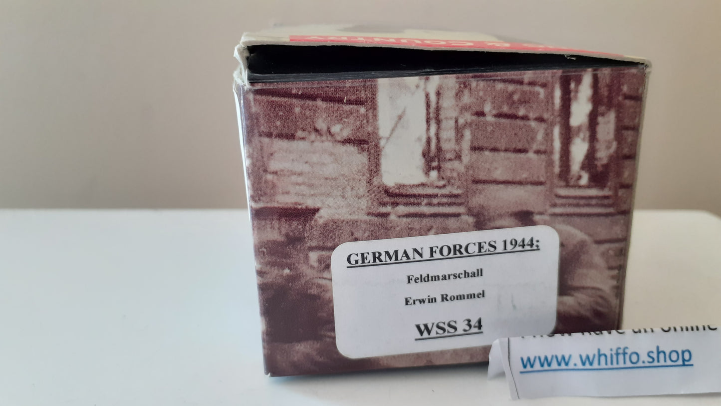 King and country ww2 Rommel boxed 1:30 Wss34 Wdb