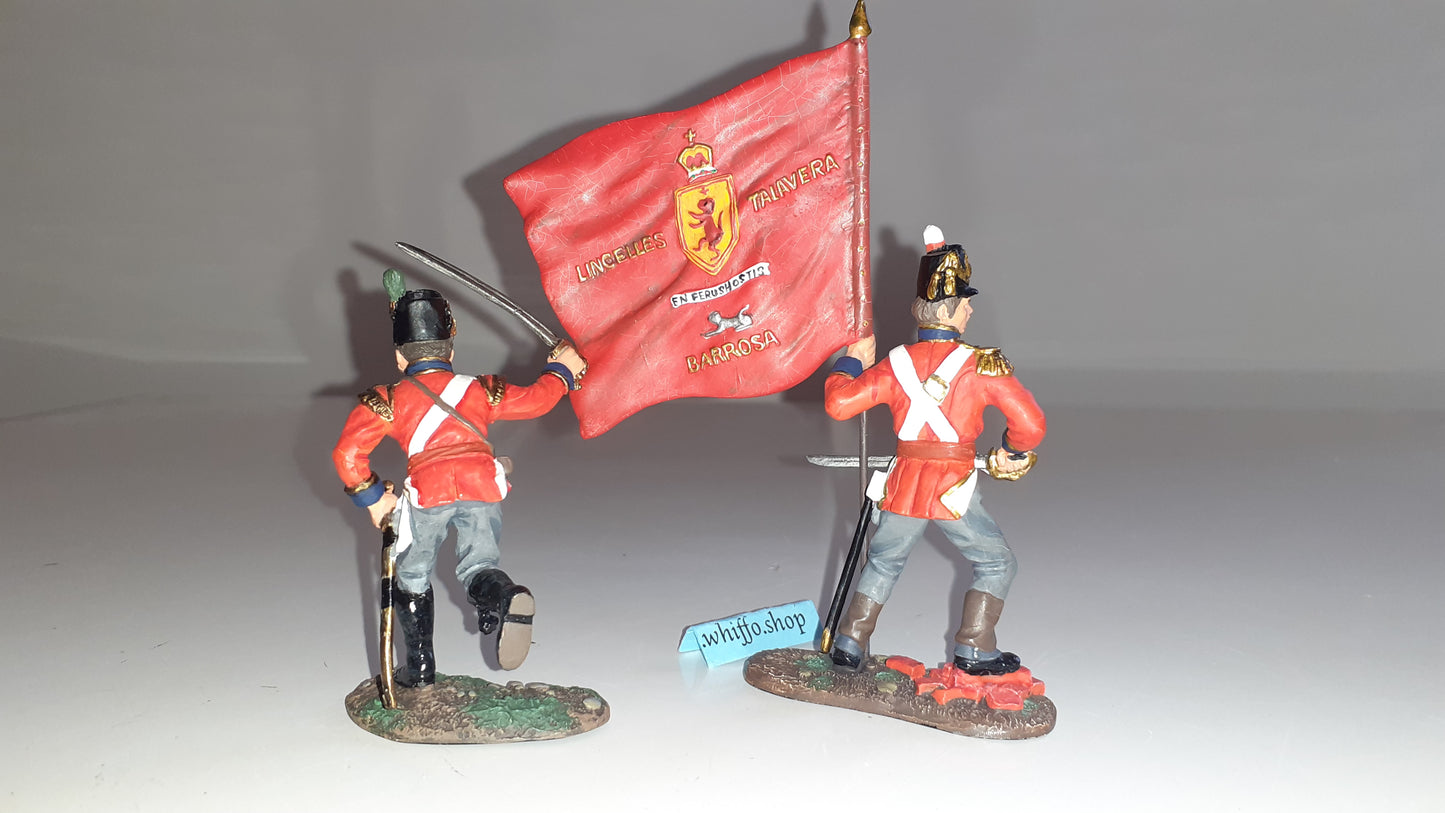 Britains 00149 2001 Coldstream Guards Waterloo Napoleonic 1:32 metal boxd S8b