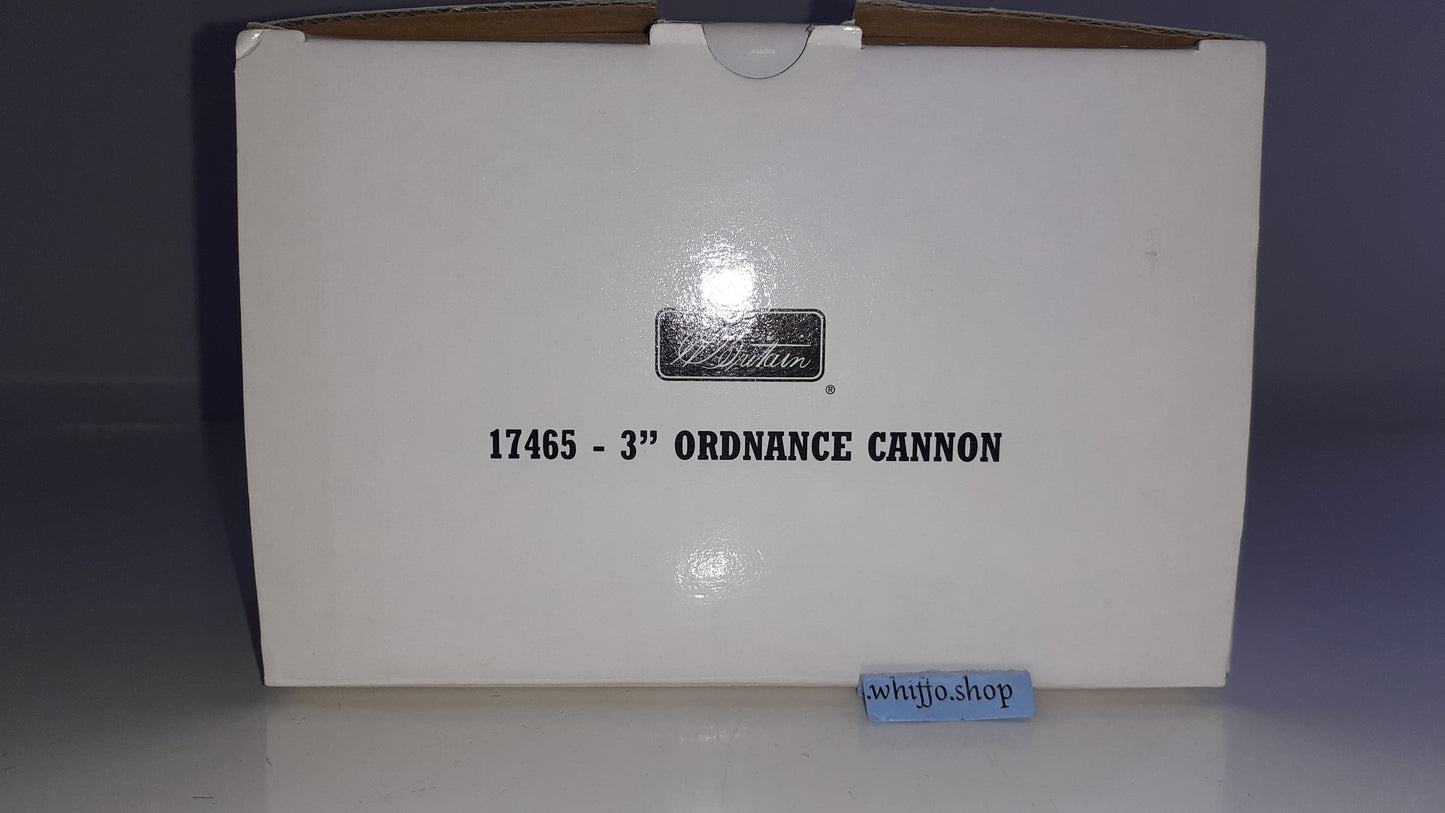 BRITAINS 17465 Acw Artillery Cannon 3" Ordnance Boxed 2002 Metal 1:32 S614
