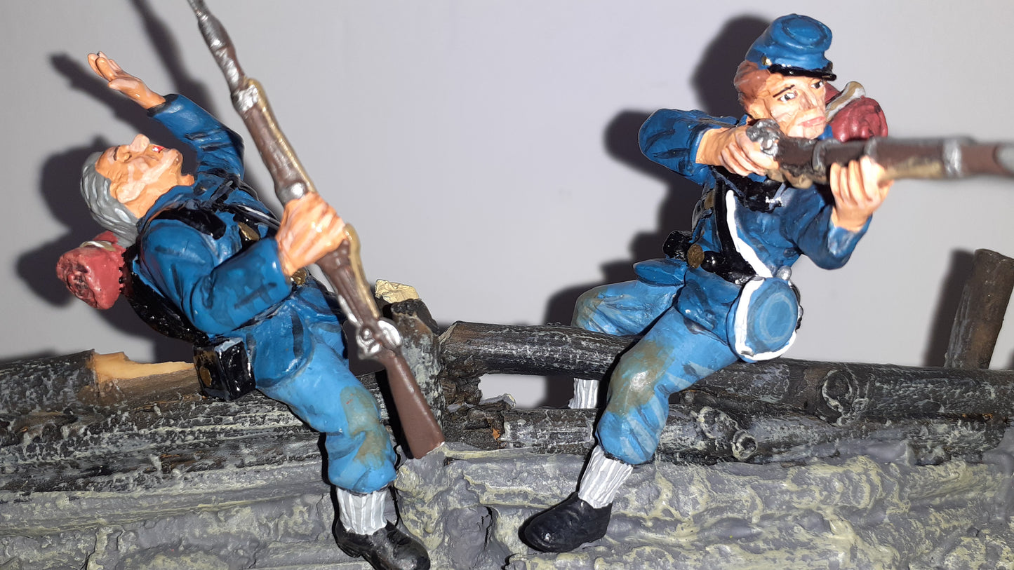 king and country Acw Confederate union Fence Acw06 1:30 metal boxed Wdb