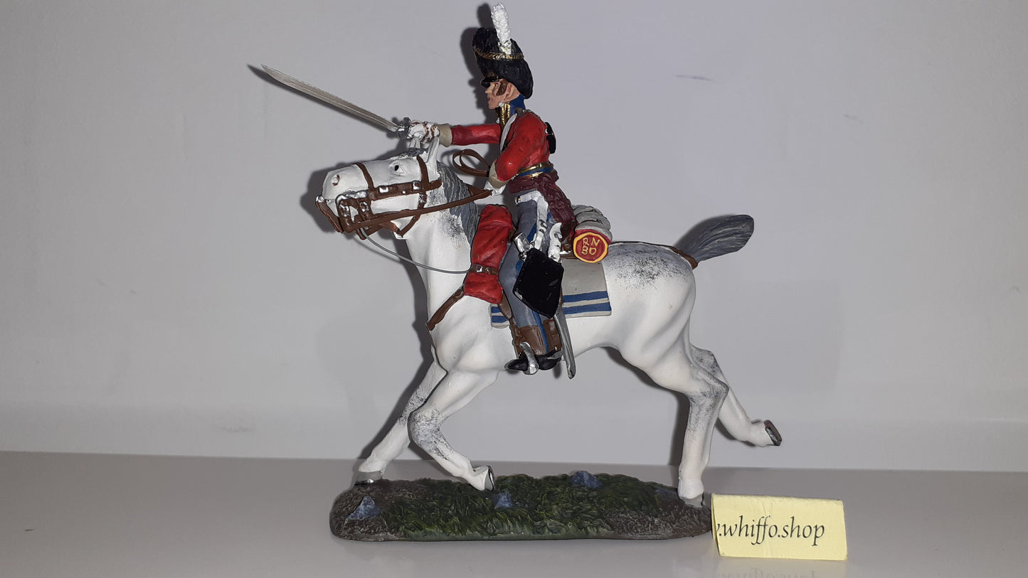 Britains 36065 Napoleonic Waterloo Scots Grey Officer Charging boxed S8