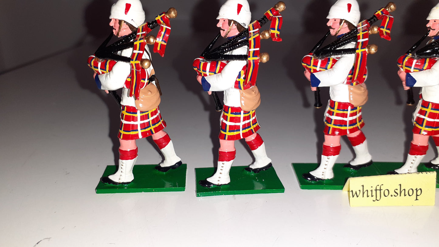 trophy miniatures 1991 Black Watch Pipers Sudan Egypt Boer Highlanders 1:32 s231