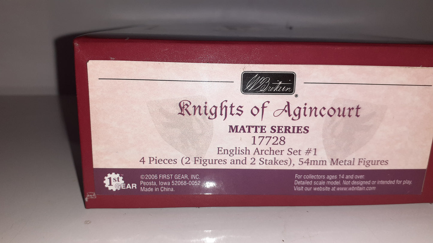 BRITAINS 17228 Knights Of Agincourt English Archers 2006 1:32 Wdb1