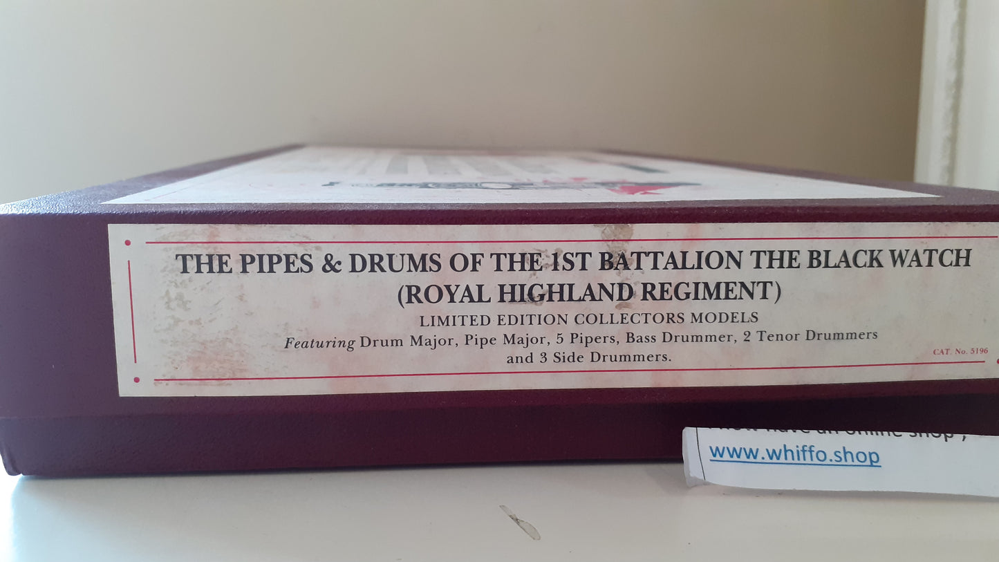 Britains 5196 1996 Limited edition Black Watch Royal Highland Pipes boxed 1:32
