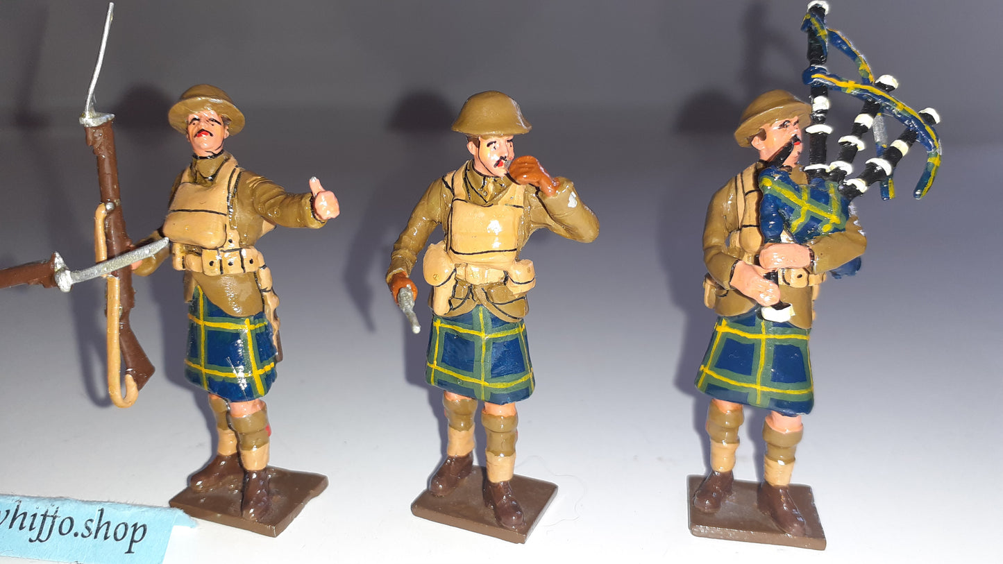 Britains Compatible Tommy Atkins Gordon Highlanders Over The Top ww1 1:32 S147