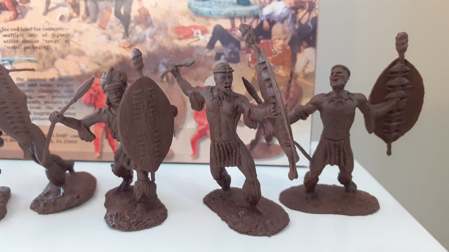 conte plastic Arabs Zulus 2001 Zul014 15 Figures Set 3 1:32
