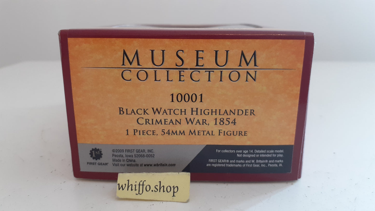 Britains 10001 museum collection black crimean war Highlander metal boxed s8