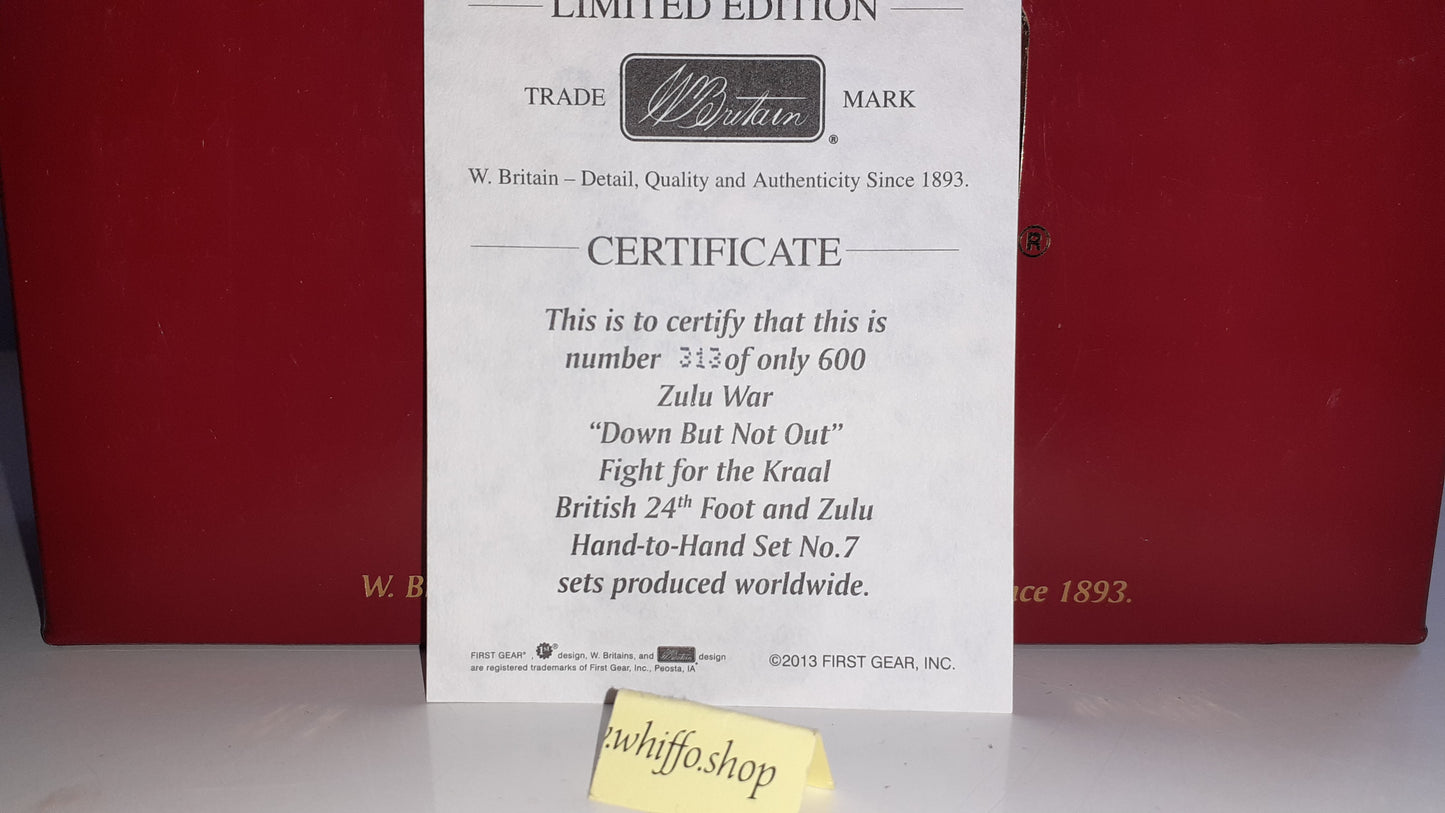 Britains 20101 Zulu wars 24th foot 1:32 Down But Not Out Kraal 2013 boxed S7