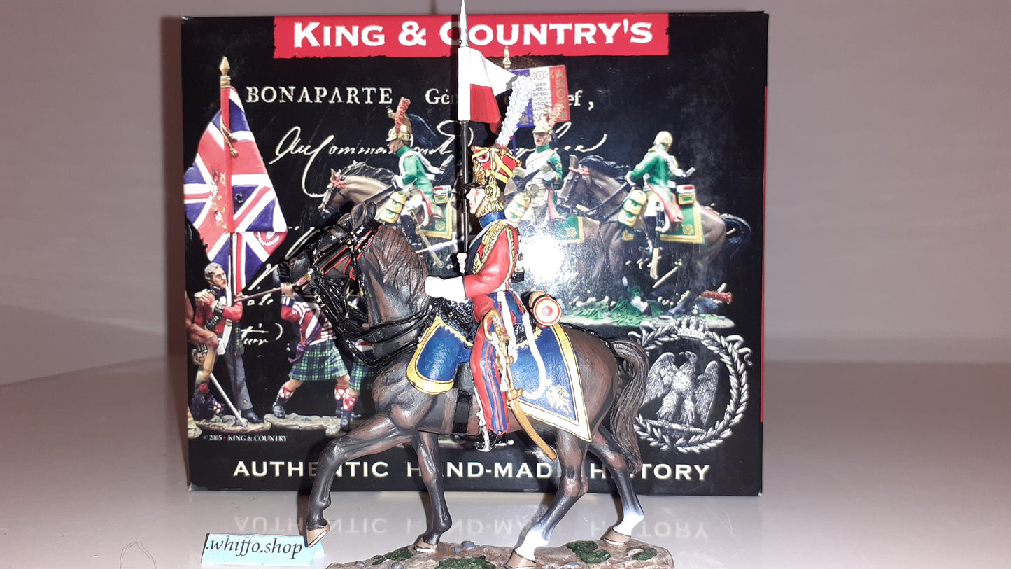 King and country Na160 Dutch Lancer Walking Repaired Plume Napoleonic box Wb