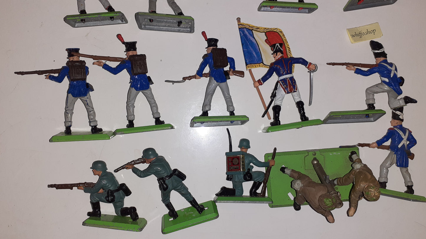 Britains deetail waterloo british French infantry 1974 1:32 Lot Ww2 German B1
