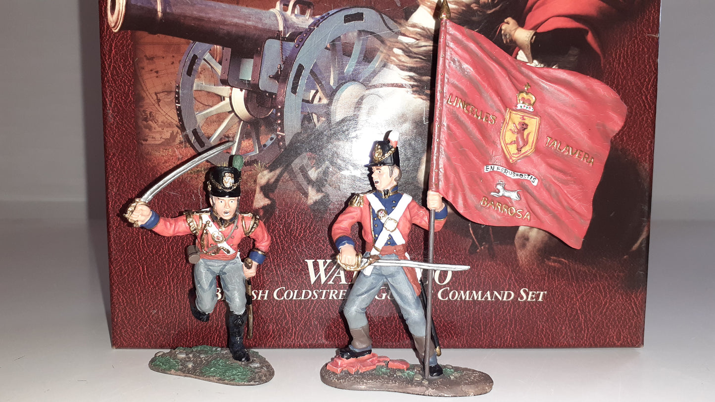 Britains 00149 2001 Coldstream Guards Waterloo Napoleonic 1:32 metal boxd S8b