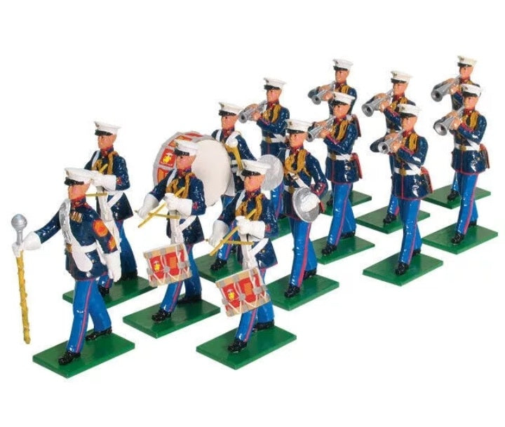 BRITAINS 17780 Usmc US Marines band Drum Bugle 2007 Limited edition 1:32 s8