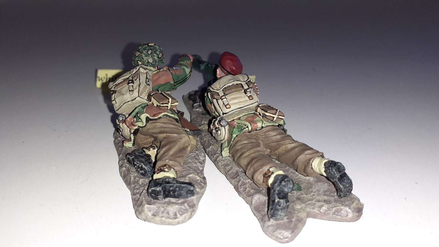 King and country Ww2 Mg018 Paras Piat Gun Arnhem 2010 boxed 1:30 S546