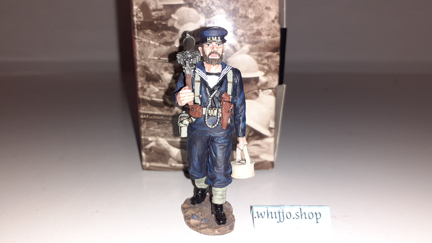 King and country Ww2 Royal Navy Sailor Lewis Gun Fob49 Fob049 boxed 1:30 Rb
