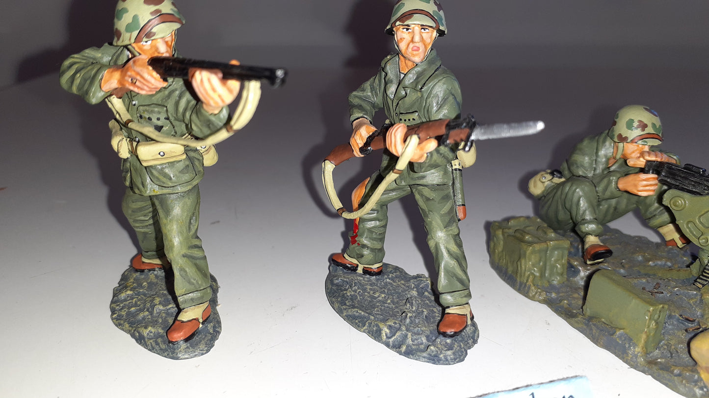 King and country ww2 iwj18 50 Cal usmc iwo jima boxed 2001 S562