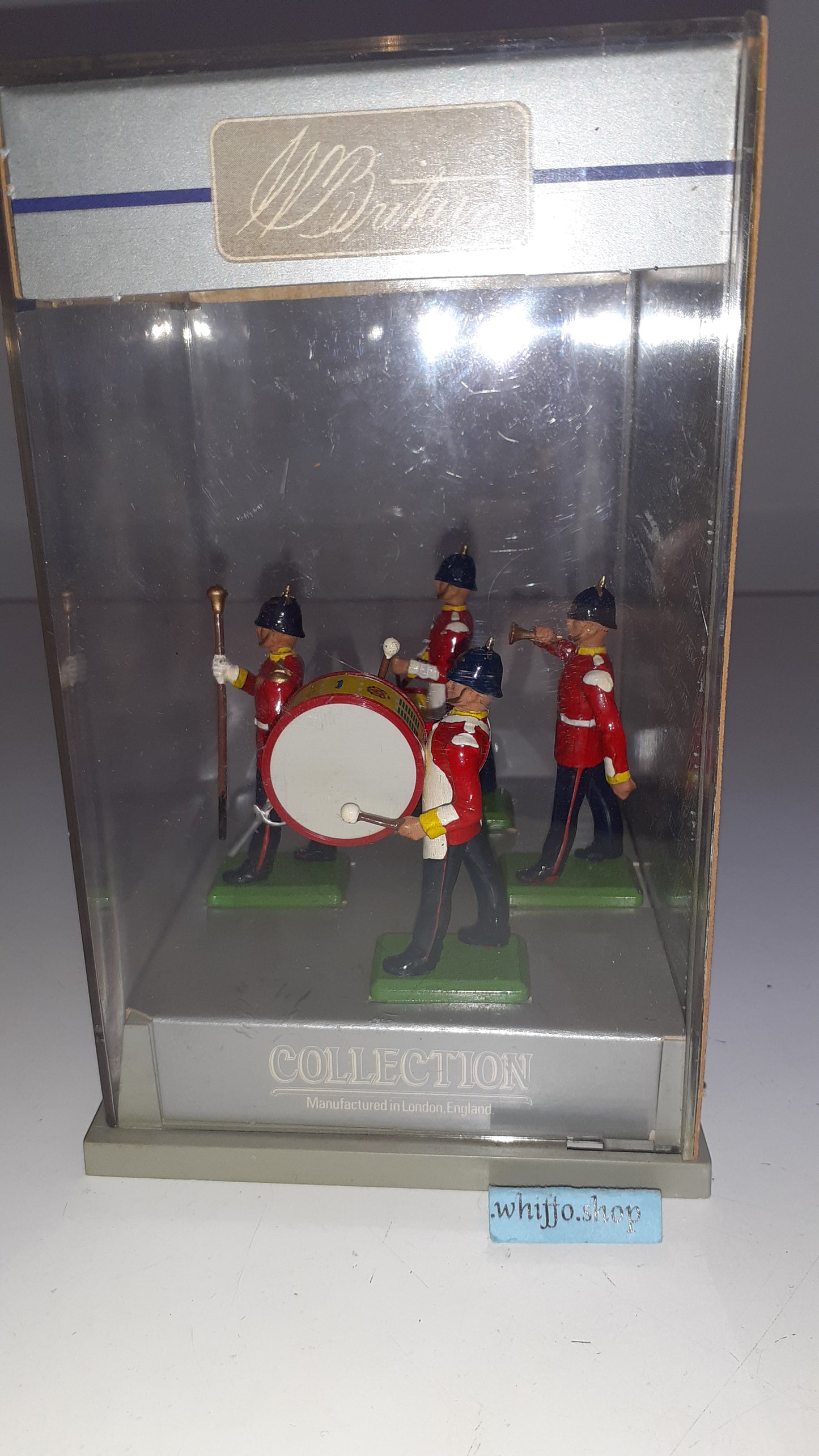 Britains Middlesex regiment 1989 1990s Perspex Display box 1:32 metal B111