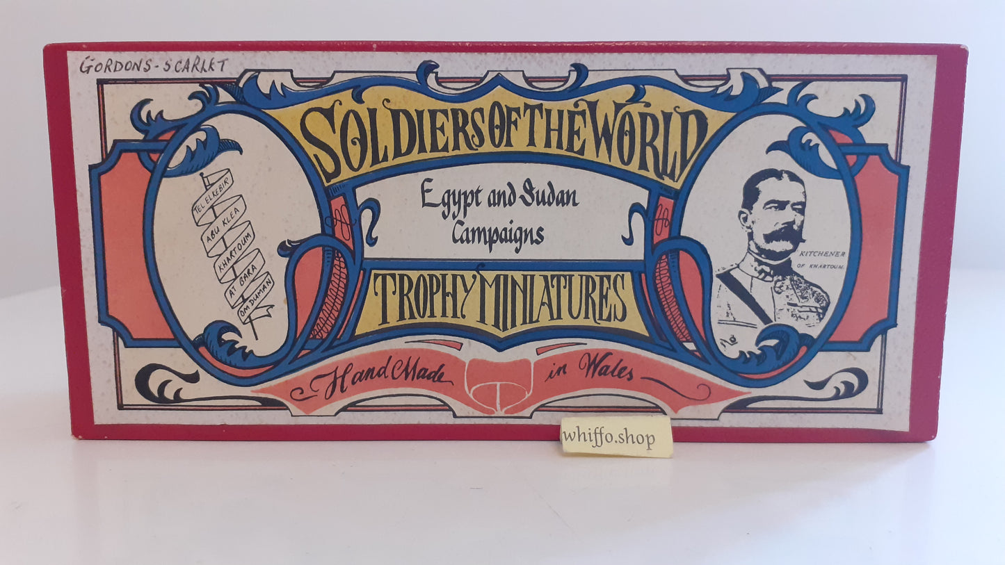trophy miniatures 1991 egypt sudan highland brigade Gordon highlanders box S454