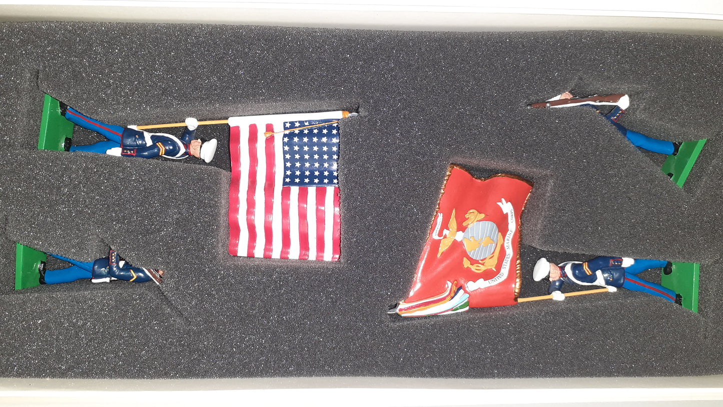 BRITAINS 17917 Usmc US Marines Color Party 2007 Limited edition 1:32 s8