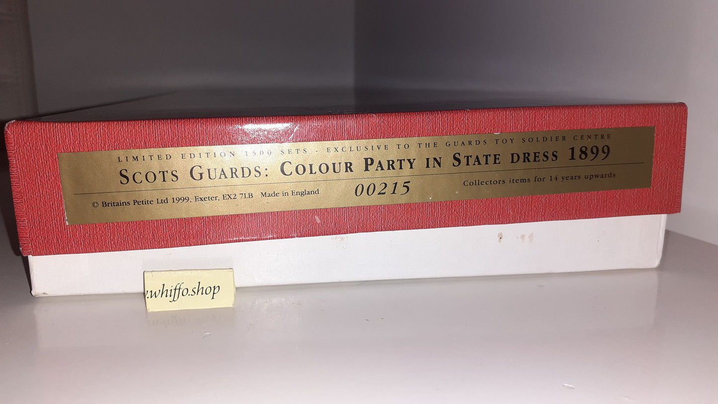 Britains 00215 1999 Limited Edition Scots Guard Colour Party 1899 1:32 boxed S7