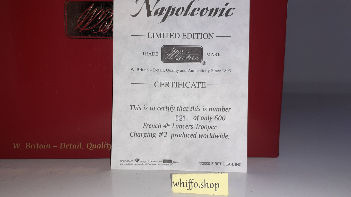 Britains 36025 Napoleonic french 4th lancers 600 Made waterloo 2009 1:32 S542