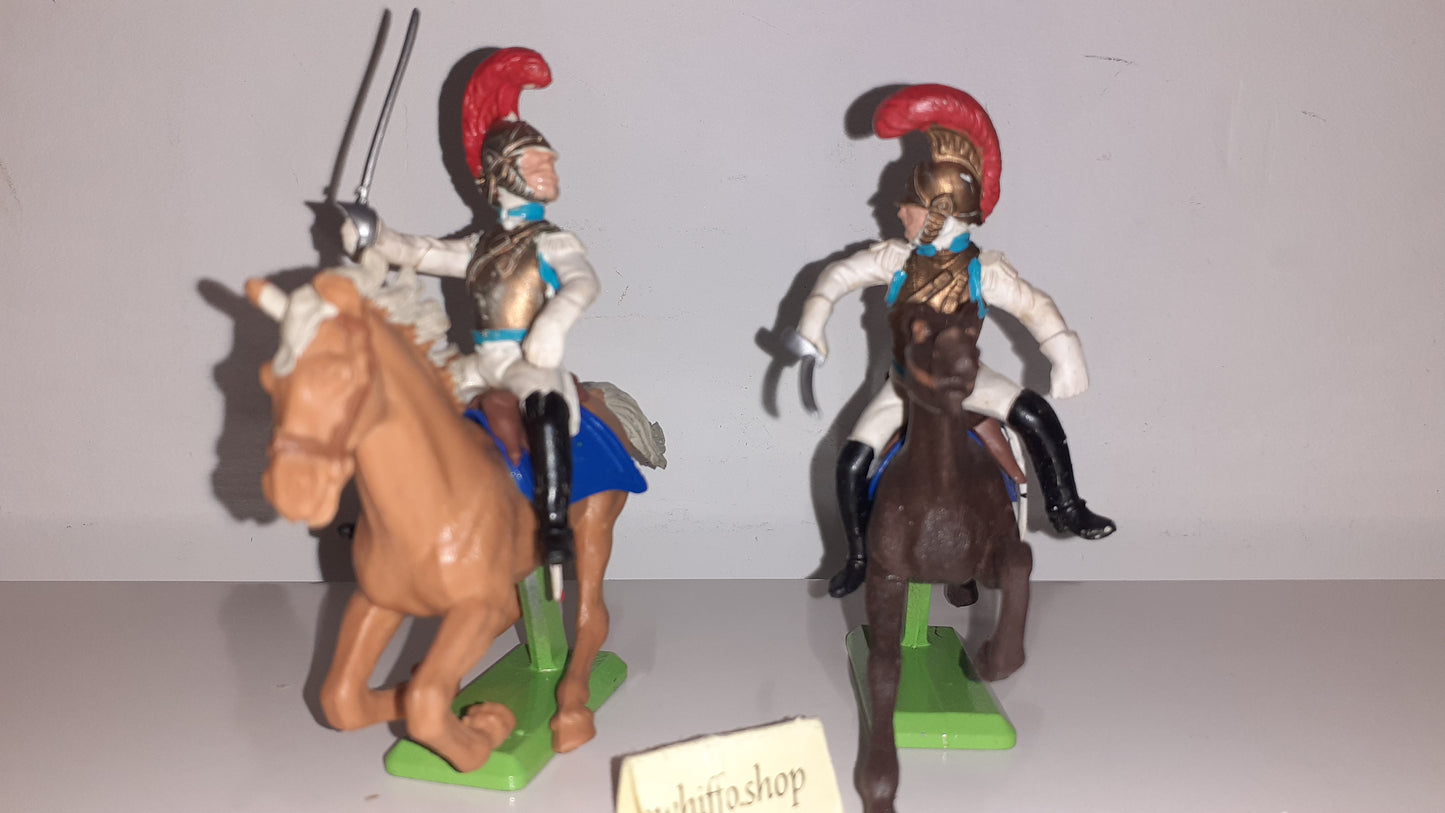 Britains deetail Waterloo French Carabinier Cavalry 1970s Made England 1:32 B2