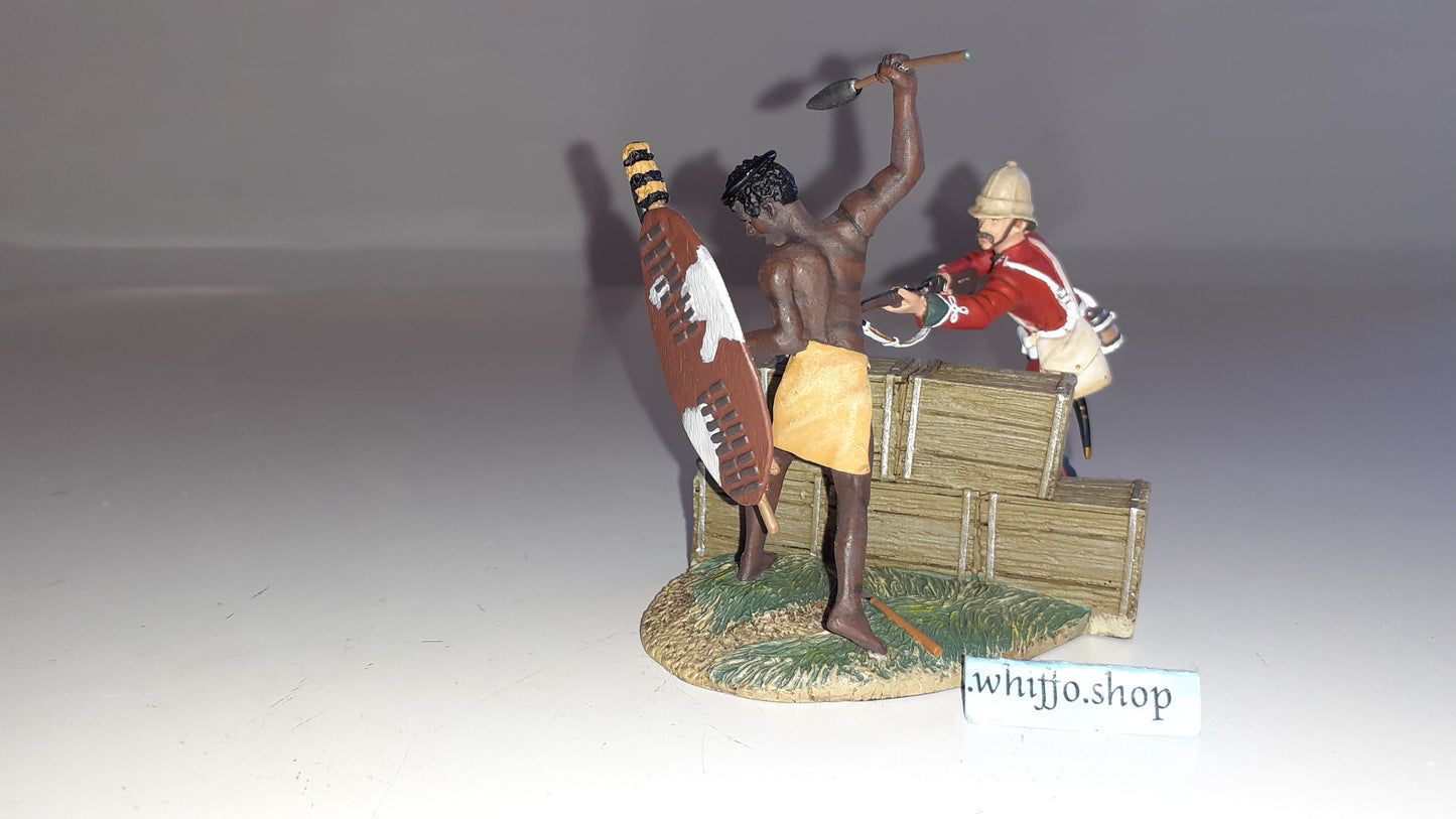 Britains 20084 Zulu wars Warrior Twilight Only300 Made 24th 1:32 2011 boxd S5110