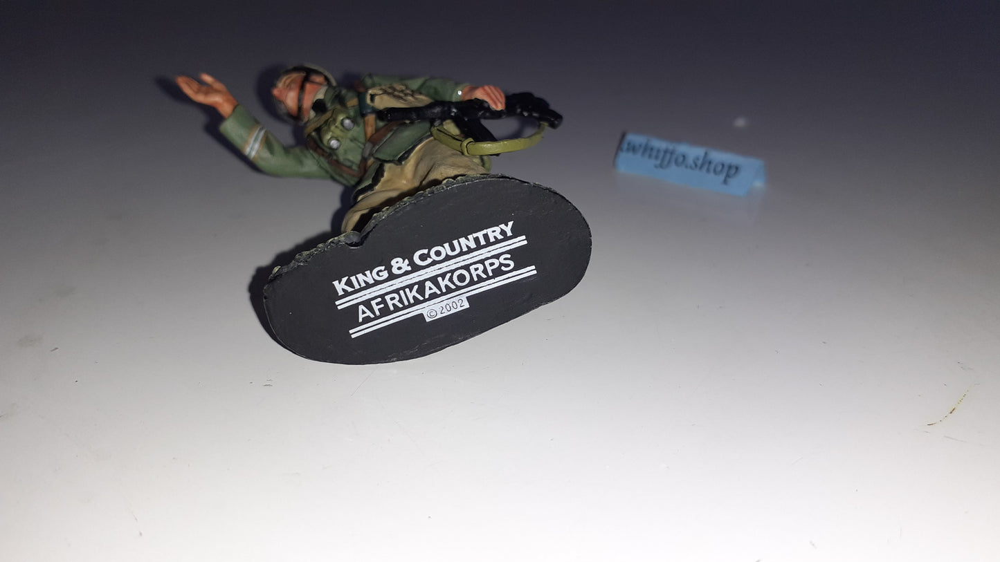 King and country 2002 ww2 German Afrika Korps Fallschirmjager Mg 1:30 Ak13 S154