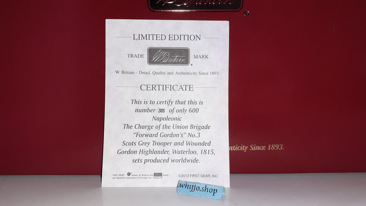 Britains 36064 Napoleonic Scots Grey Gordon Highlander waterloo 2009 1:32 S754