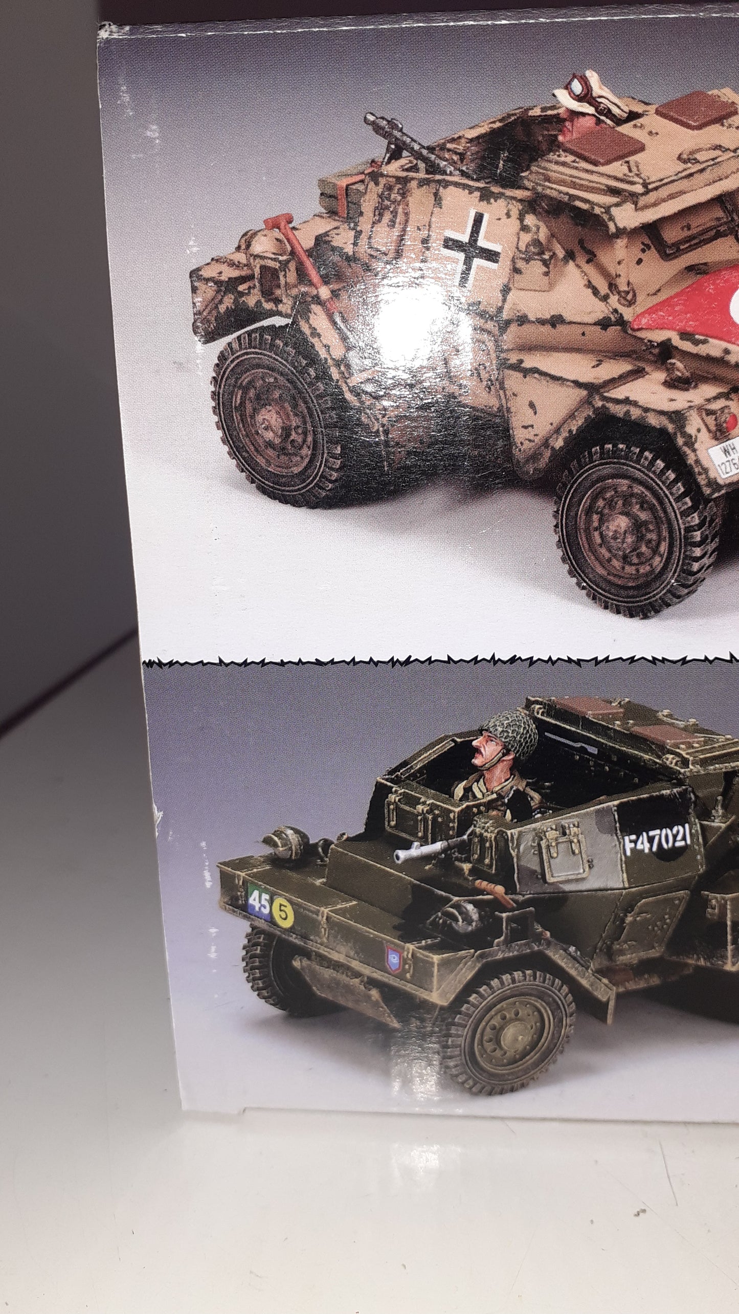 King and country ww2 Ak085 Afrika Korps Dingo Daimler Mg42 Tank boxed 2012 S580