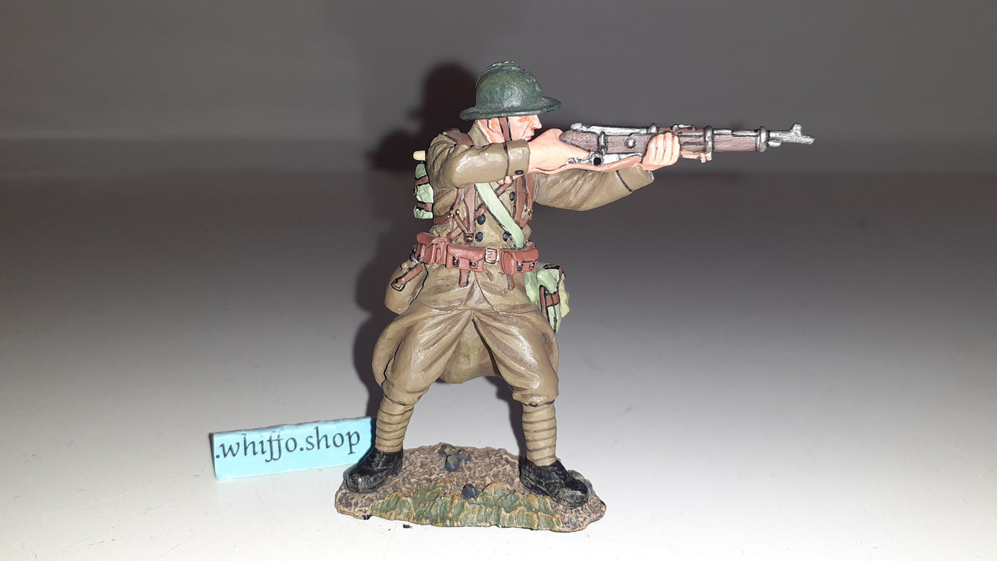 King and country Ww2 French Poilu Standing Firing Fob32 Fob032 boxed 1:30 Wb