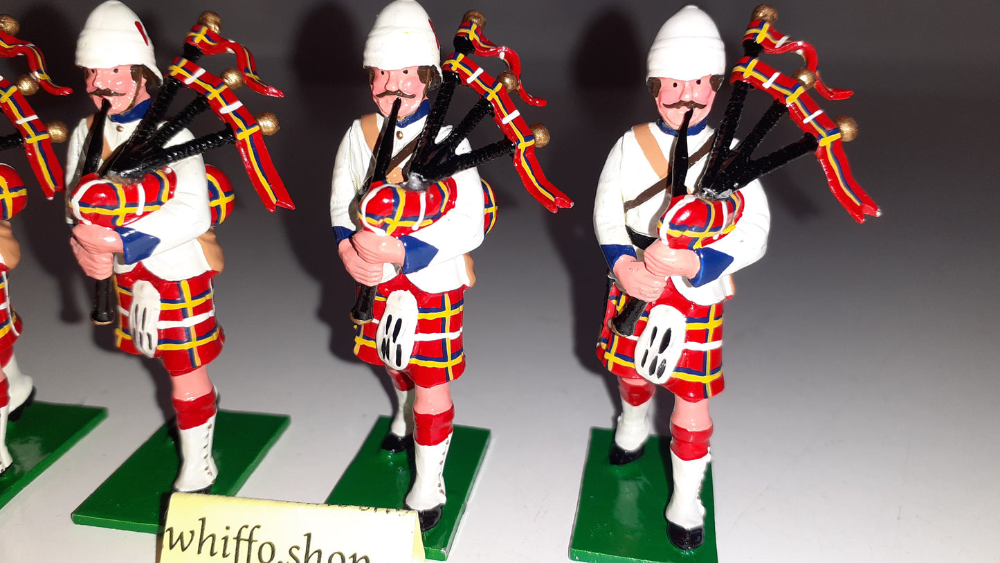trophy miniatures 1991 Black Watch Pipers Sudan Egypt Boer Highlanders 1:32 s231