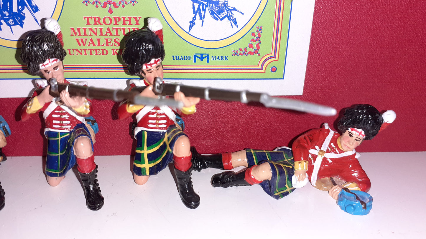 trophy miniatures 1991 Wa13 Gordon highlanders Waterloo Napoleonic 1:32 Box S2