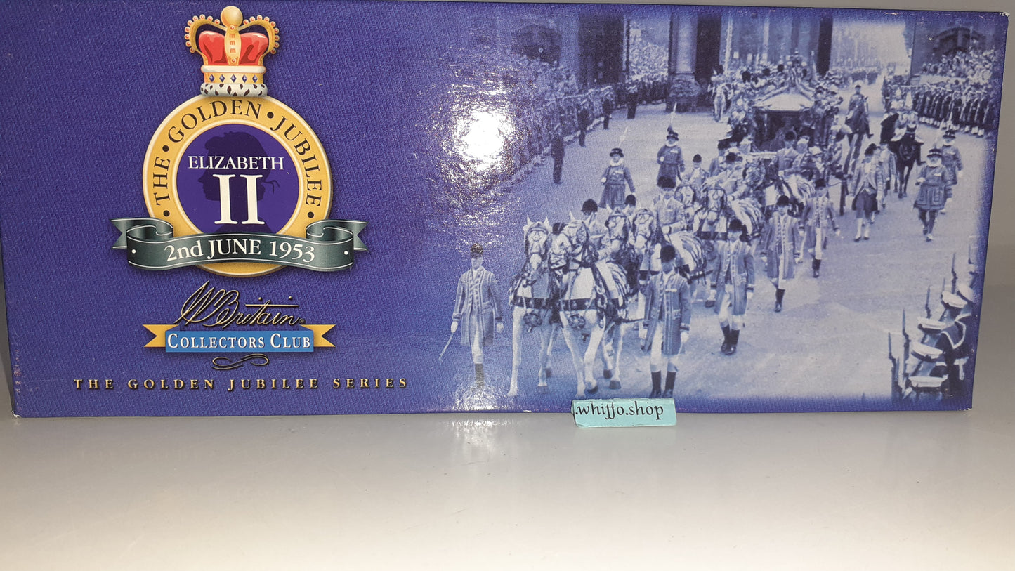 Britains 40264 Queen Elizabeth 7th Hussars Band 2001 1:32 metal boxed Set 1 S523