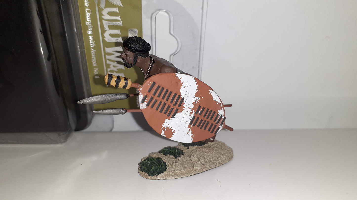 Britains 20034 Zulu wars Charging Assegai Fig 1:32 2014 boxed B11