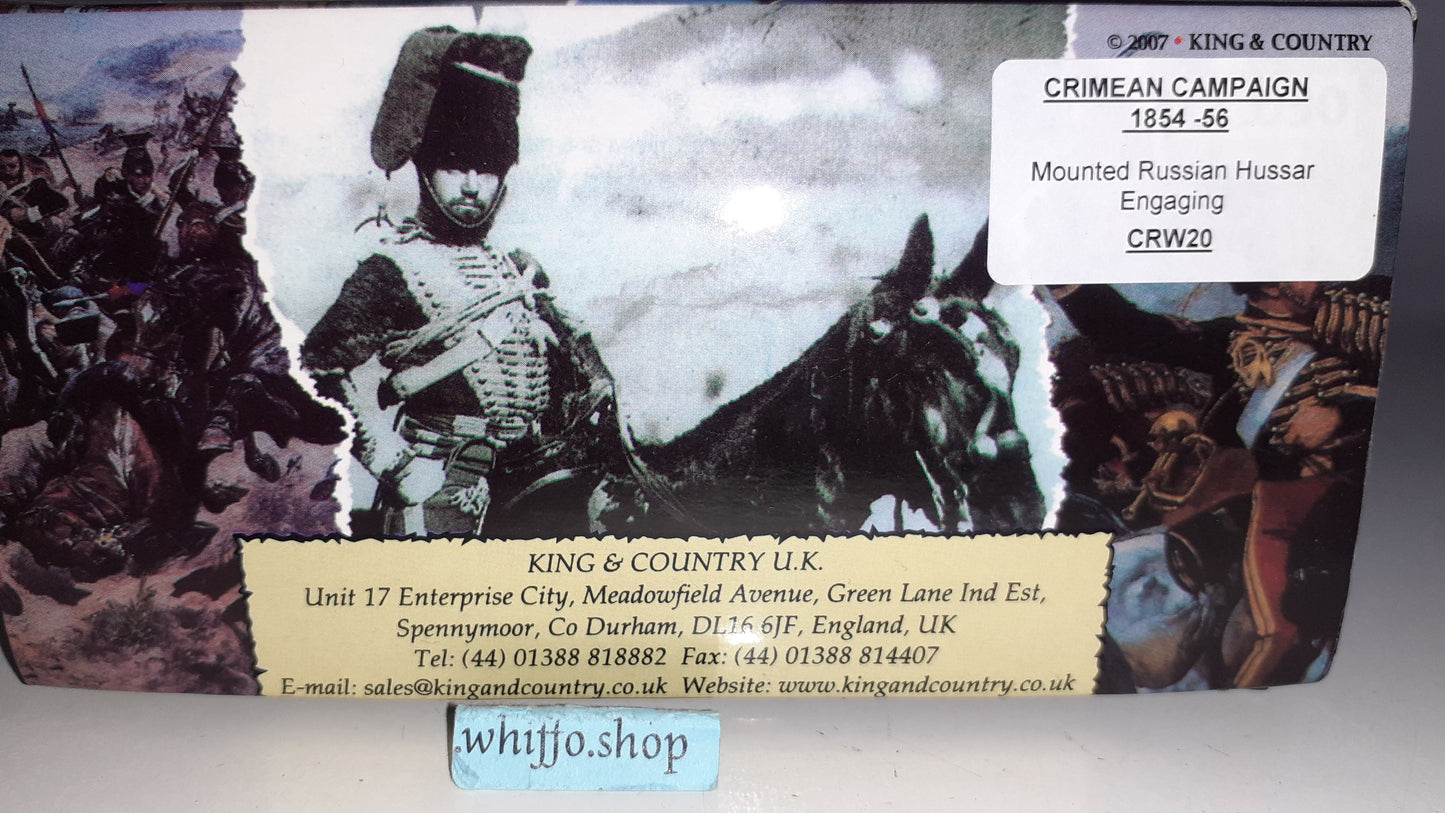 King and country Crw20 Crimean War Russian Hussar Broken Sword 2007 boxd S8