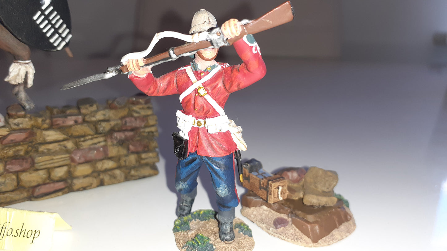 Britains 20116 Zulu war 24th foot Thrust Fight For Kraal 8 1:32 2013 wdb