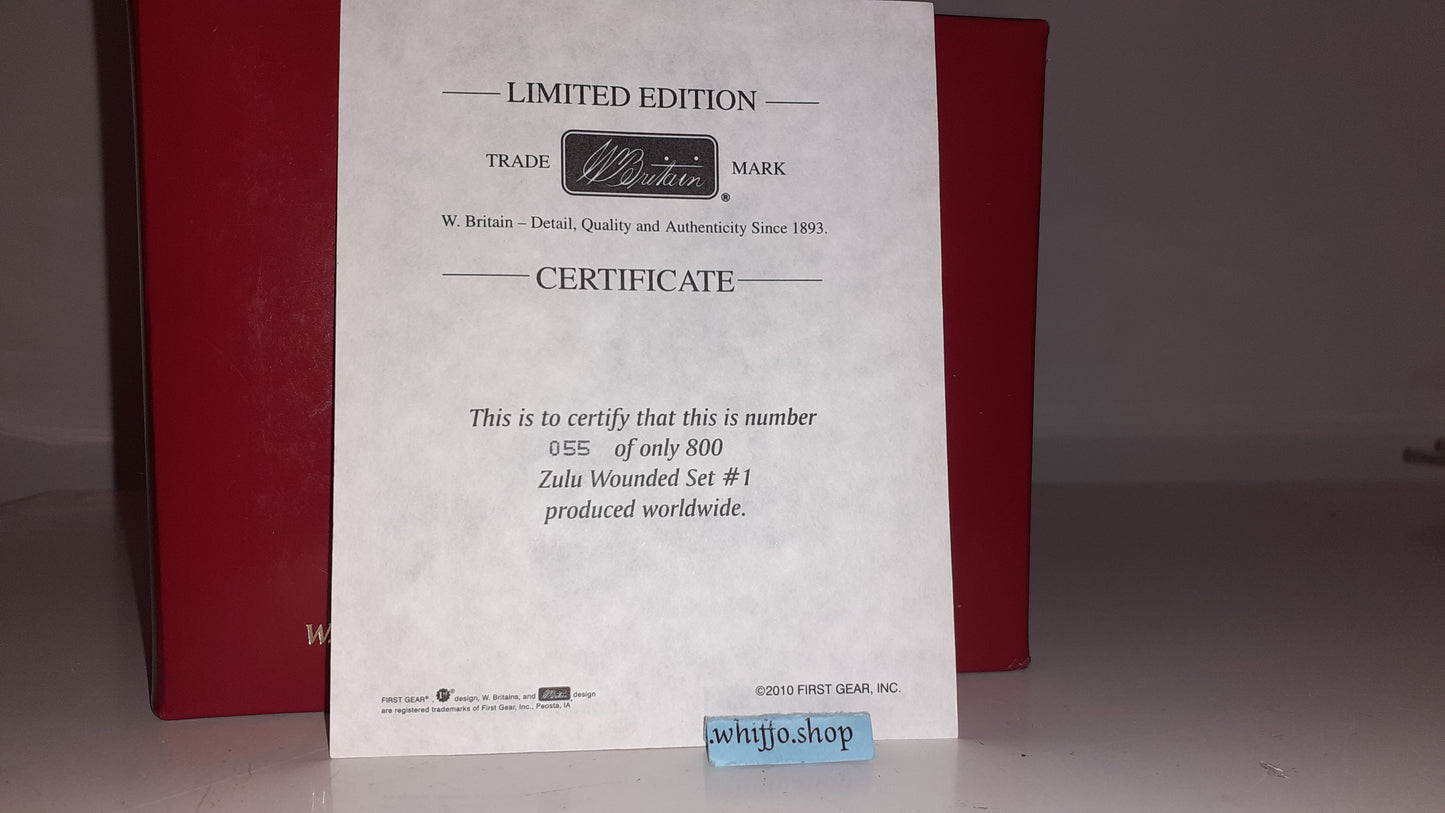 Britains 20051 Zulu wars Wounded Set Limited Edition 1:32 2018 boxed B1430